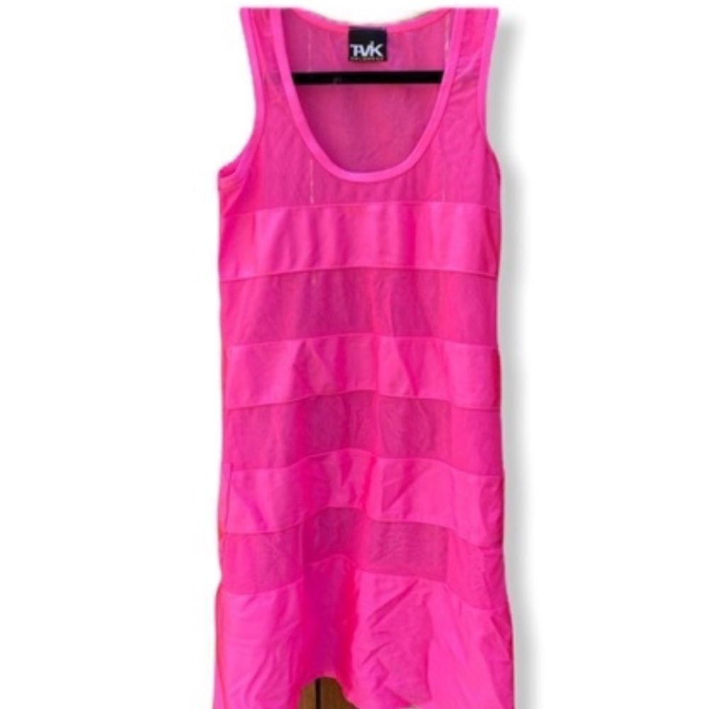 Tavik Swimwear Sheer Pink Dress‎ Cover-Up Nwt